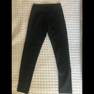 Zara Girl Ponte knit plaid Leggings.